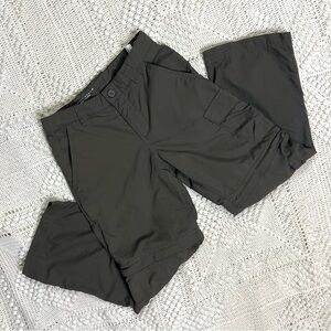 COLUMBIA Omni-Shade Zip Off Brown Gray Convertible Shorts/Pants Child Sz 6/7 Y